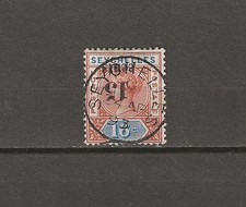 SEYCHELLES 1893 SG 18a USED CERT
