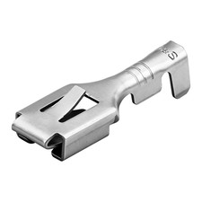 100 Pack 6.3mm Female Spade Locking Tab Quick Splice Crimp Terminal Connector