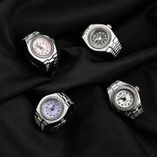 Reloj Time Ring Nuevo Estilo Coreano Aleación Creativo Pareja Reloj