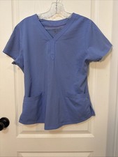 Purple Label by Healing Hands Jane Scrub Top Ceil Blue Medium