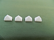 4 Bayko compatible Fayko 3D printed  white oriel art deco window support/roofs