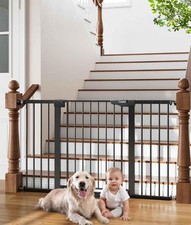 29.7-54.2" Wide Baby Gate for Stairs, Mom's Choice Awards Winner-Self Closing...