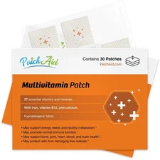 Multivitamin Patch by Patch Aid 30 Day Supply 27 Vitamins & Minerals