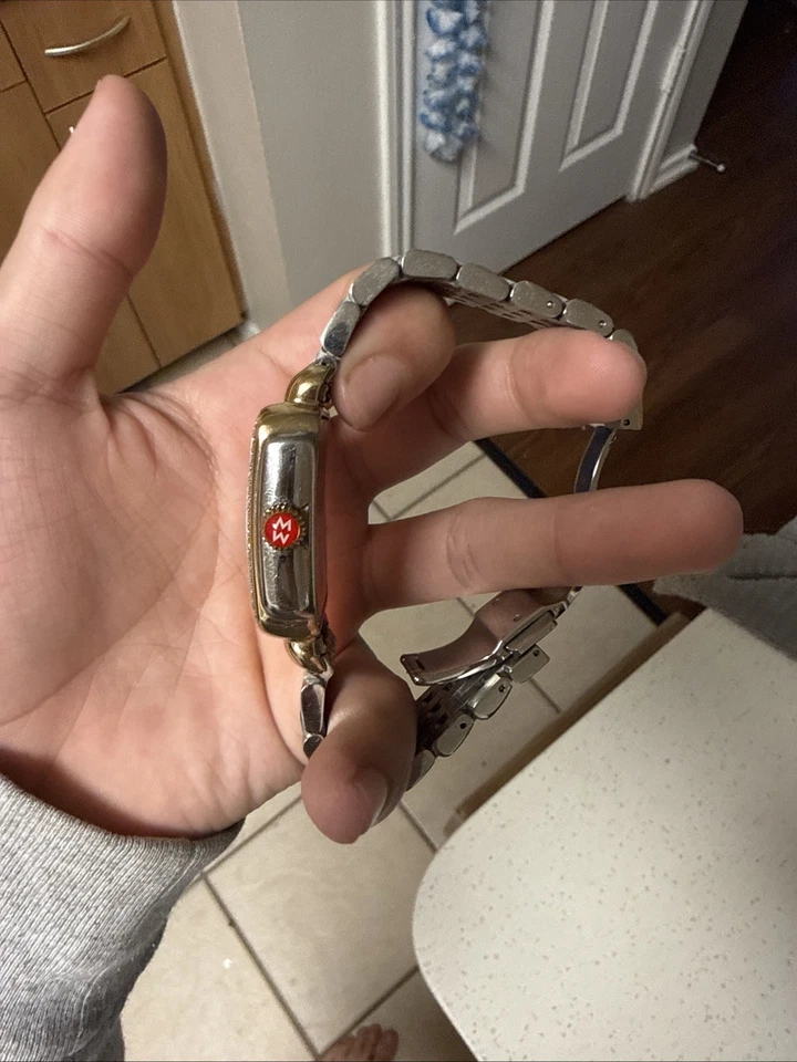 Michele Deco Madison Pink Mother of Pearl Womens Watch, Model: mww06t000266 - Image 4 of 4