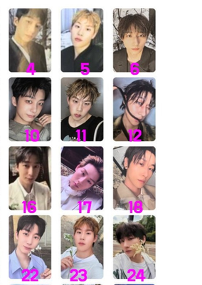 MONSTA X - THE X Album book / MD / DigiPack Official PHOTOCARD