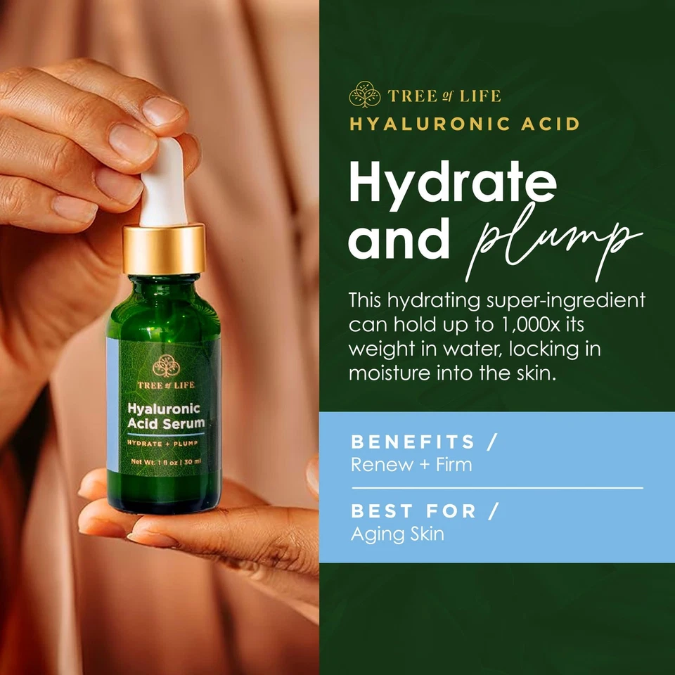 Hyaluronic Acid Serum for Brightening  Moisturizing, 2 Fl Oz Pack of 2 - Изображение 2 из 4