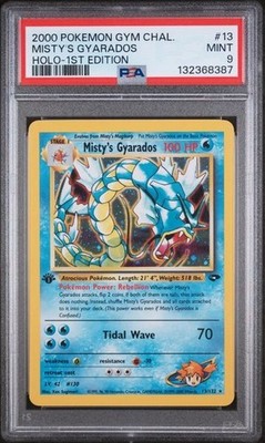Misty's Gyarados PSA 9 Gym Challenge 1ST EDITION 13/132 Pokemon Card