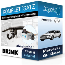 Für Mercedes GL-Klasse 12- BRINK Anhängerkupplung abnehmbar + 13polig E-Satz neu