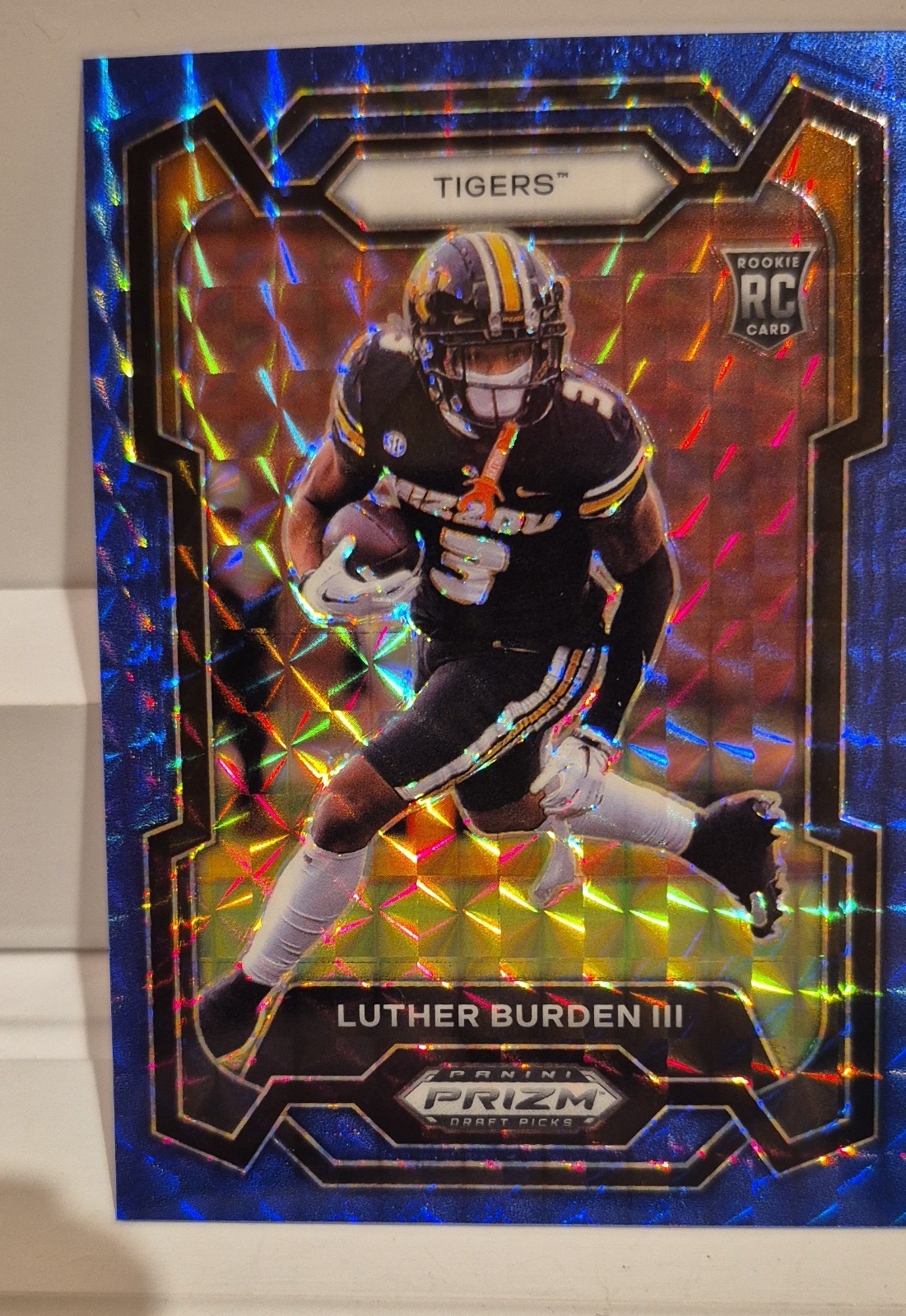 2024 Panini Prizm Draft Picks - Luther Burden #198 Blue Finite Prizm /89 (RC)