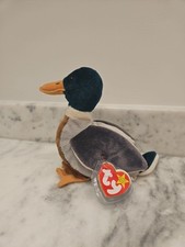 RARE Ty Beanie Baby Jake The Mallard Drake Duck, 1997/1998 Tag Errors