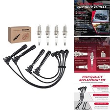 ATURMC Spark Plug Wire  Iridium Plugs Fits Elantra Tucson Tiburon Kia Sportage