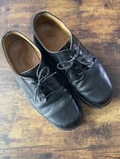 Doc Martins Made In England Vintage Black Leather Shoes VTG 8452 Size UK8 US 9