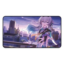 Honkai Star Rail Anime Girl Desk Mat  Dark Portrait Gaming Mousepad 3