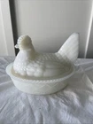 VTG Westmoreland Milk Glass “Hen On Nest” 5x5”