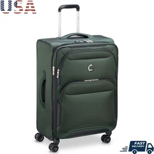 Softside Spinner Luggage Expandable TSA Locking 4-Wheel Travel Bag Organization