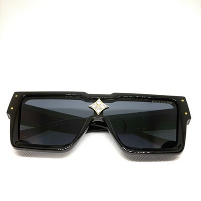 Louis Vuitton Cyclone Z1578E Square Black Gold Swarovski Crystals