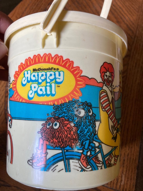 Nice 1984 Mcdonalds HAPPY PAIL Olympic Games LA, VG Cond. Handle Intact