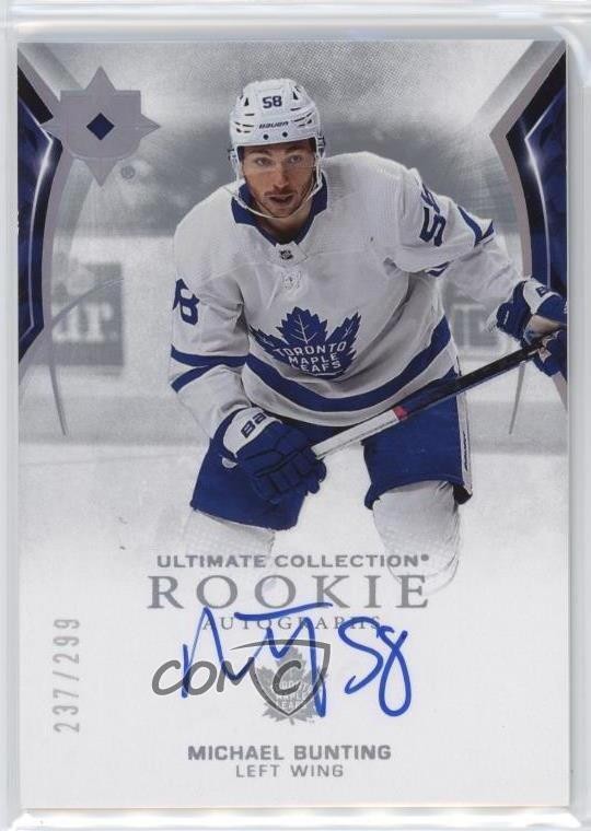 2021 Upper Deck Ultimate Collection Rookies /299 Michael Bunting #174 Auto 1fw1