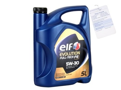 pL.8,38 Euro 5Liter ELF EVOLUTION 5W30 FULL TECH FE DPF MOTORÖL RENAULT RN07200
