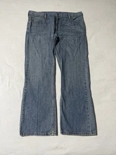 Levis 527 Mens 39x30 Boot Cut Blue Denim Jeans Bootcut 100% Cotton