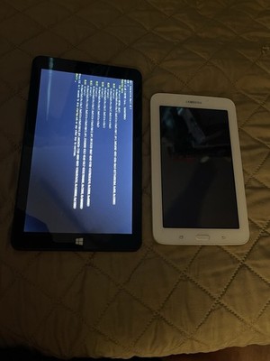 Samsung Tab 3 Lite 7'' 8GB White SM-T113N And Trio Pro 9 Tablet Lot