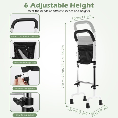 Bett Aufstehhilfe Bettgriff Höhenverstellbarer Haltegriff für Senioren 130kg - Bild 5 von 16