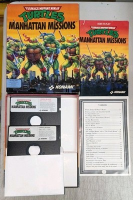 Teenage Mutant Ninja Turtles: Manhattan Missions Konami 1991 /IBM PC Complete
