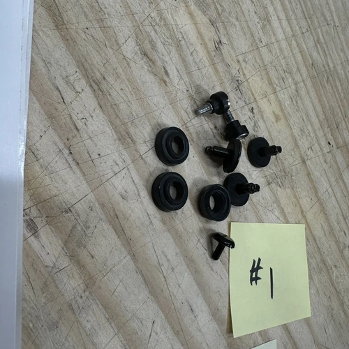 Technics SL-5 Turntable Parts -Dustcover To Lid Assembly Screws Hinge