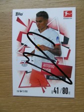 Antonio Nusa autograph signed TC Topps Bundesliga "RB Leipzig 2025/26"