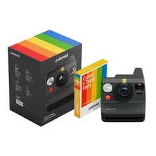 Polaroid Now Generation 3 Black Instant Camera with Color Film Bundle 8 Photos