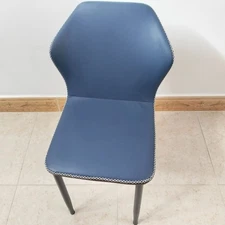 JAVRAL Dining chairs Simple and modern PU leather dining chairs with metal legs