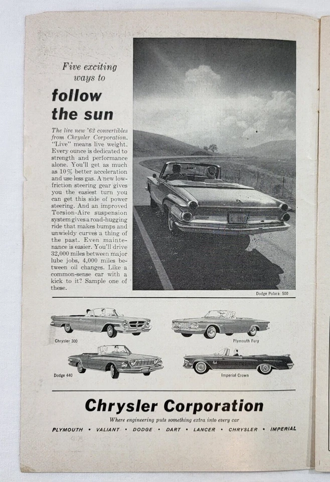 1962 Official Detroit Tigers vs Washington Senators Scorebook at Tiger Stadium - Image 3 of 4