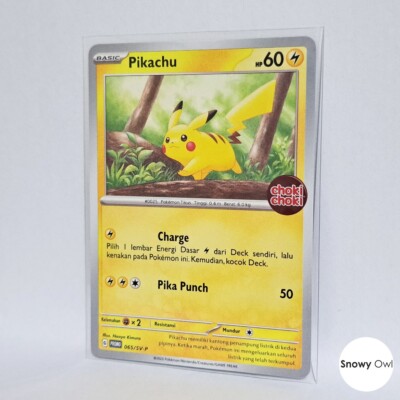 Pikachu 065/SV-P Choki Choki Stamp Promo Pokemon TCG Card