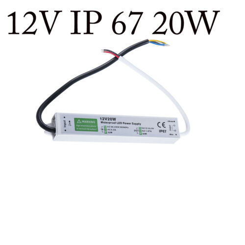 12V PSU IP67 Trafo LED Treiber Wasserdicht Netzteil 10W-350W AC 90-250V - Bild 30 von 67