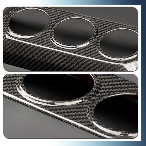 1pcs Dry Carbon Fiber A/C Button Panel Cover For Nissan Z RZ34 Fairlady Z 2023+ - Picture 5 of 7
