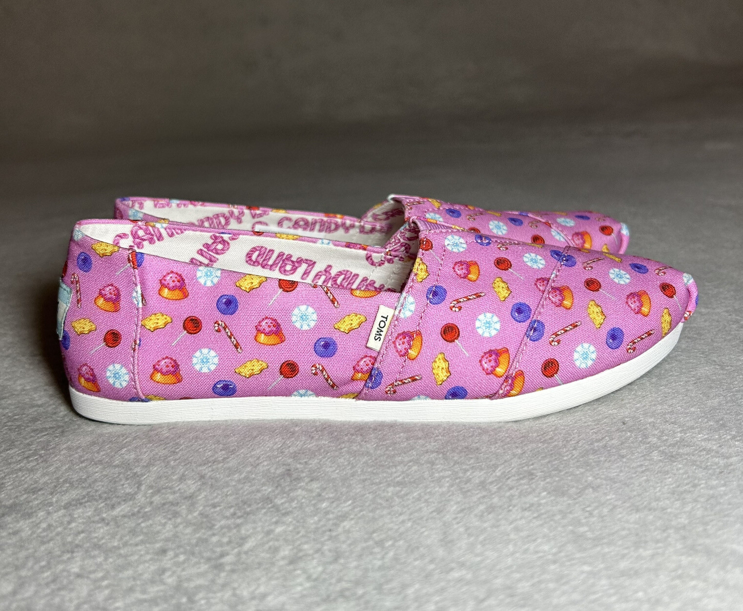 Toms X Alpargata Pink Candy Land Confections Print Wo… Gem