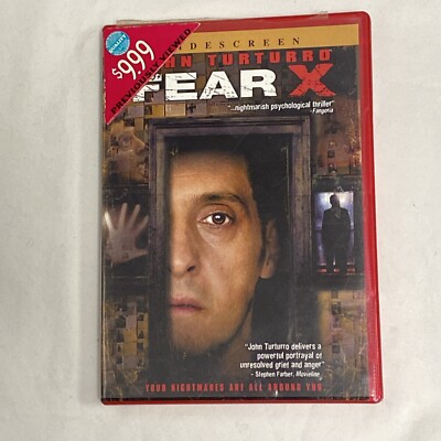 Fear X (2002 DVD) Psychological Triller REAL PICTURES!!