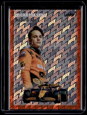 Carte F1 Topps Chrome Saphir 2024 - Oscar Piastri #1954-8 /50 - Édition Or Numérotée