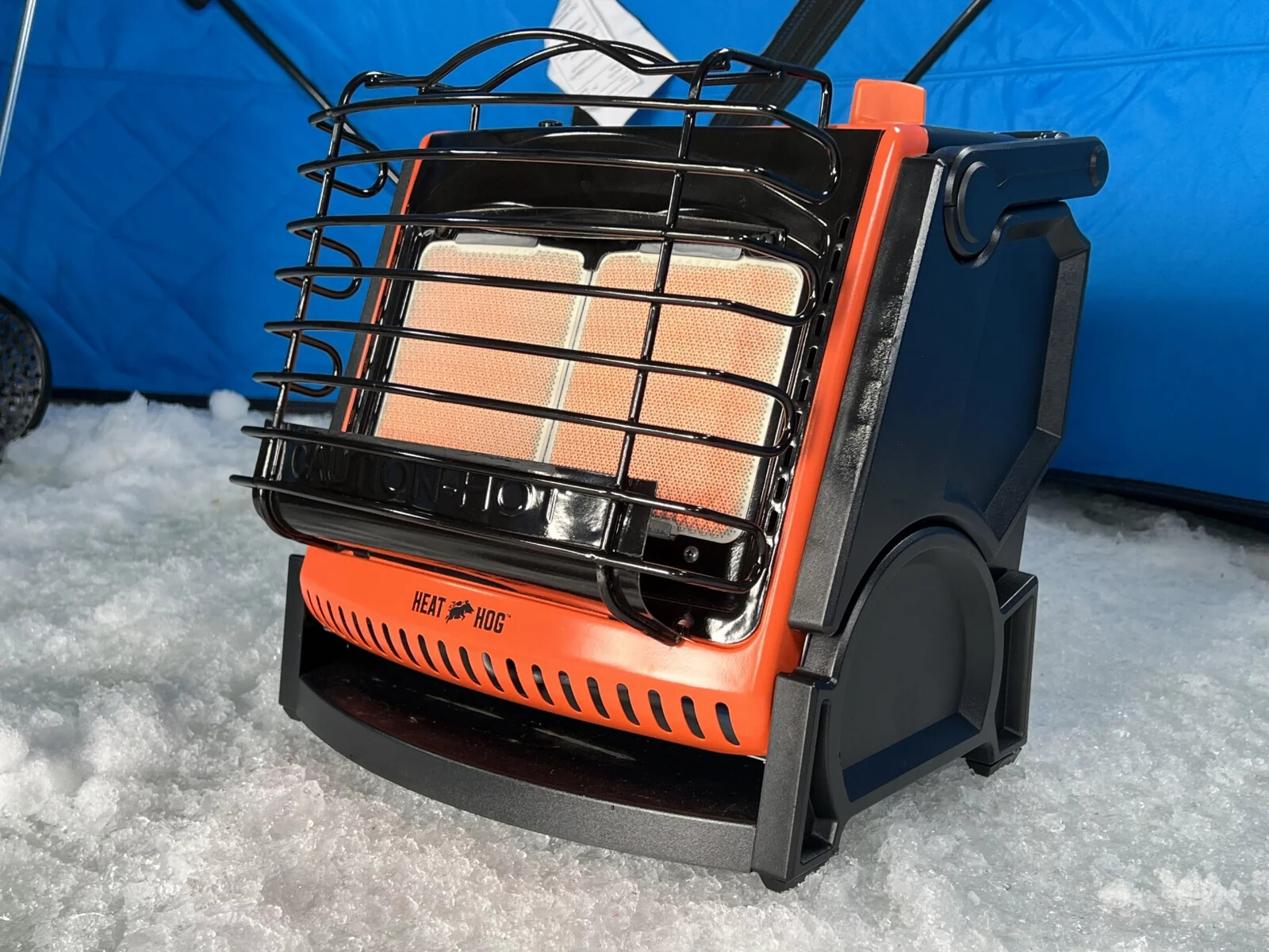 HEAT HOG Portable Heater 18000BTU Propane Dial Control w/ Tip-Over Safety Switch