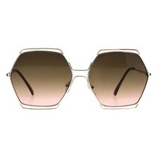 Hexagon Shape Sunglasses Women's Oversized Fashion Shades UV400