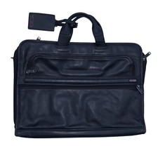 CLASSIC TUMI LEATHER BLACK ATTACHE BRIEFCASE ...
