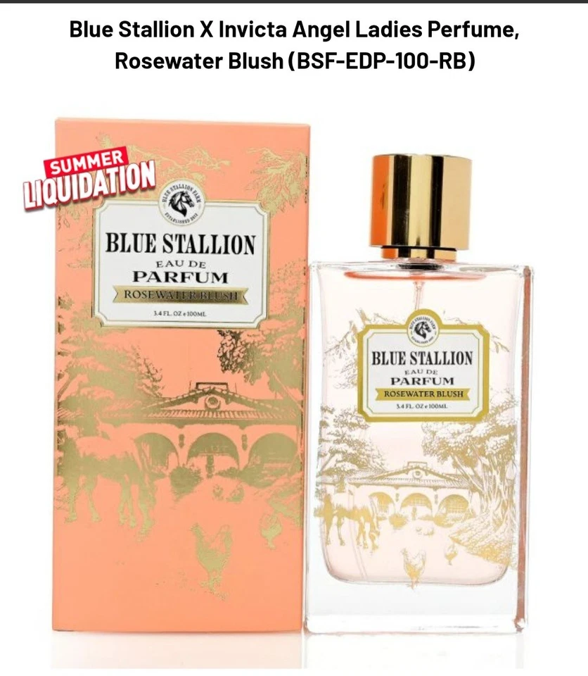 perfumes femininos Blue Stallion X Invicta Angel perfume feminino blush de água de rosa - Imagem 2 de 3