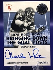 2008 Press Pass Legends Bowl Edition Sapphire /100 Charles White Autograph *PWE*