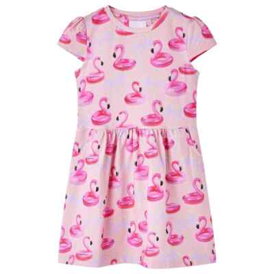 Kids' Dress Flamingo Swim Ring Print Light Pink 140 vidaXL | eBay UK