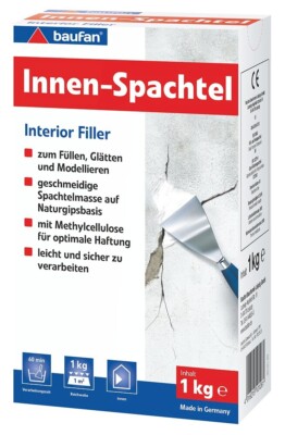 Baufan� Innenspachtel 1 kg Zum �berspachteln von Wand- und Deckenfl�chen