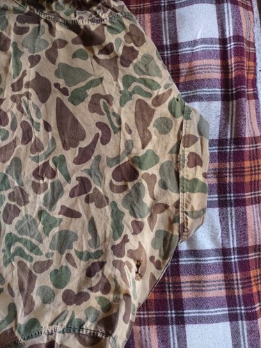 Vintage Hunters Choice Frog Skin Duck Camo Button Up Light Jacket Shirt Sz XL - Picture 21 of 24