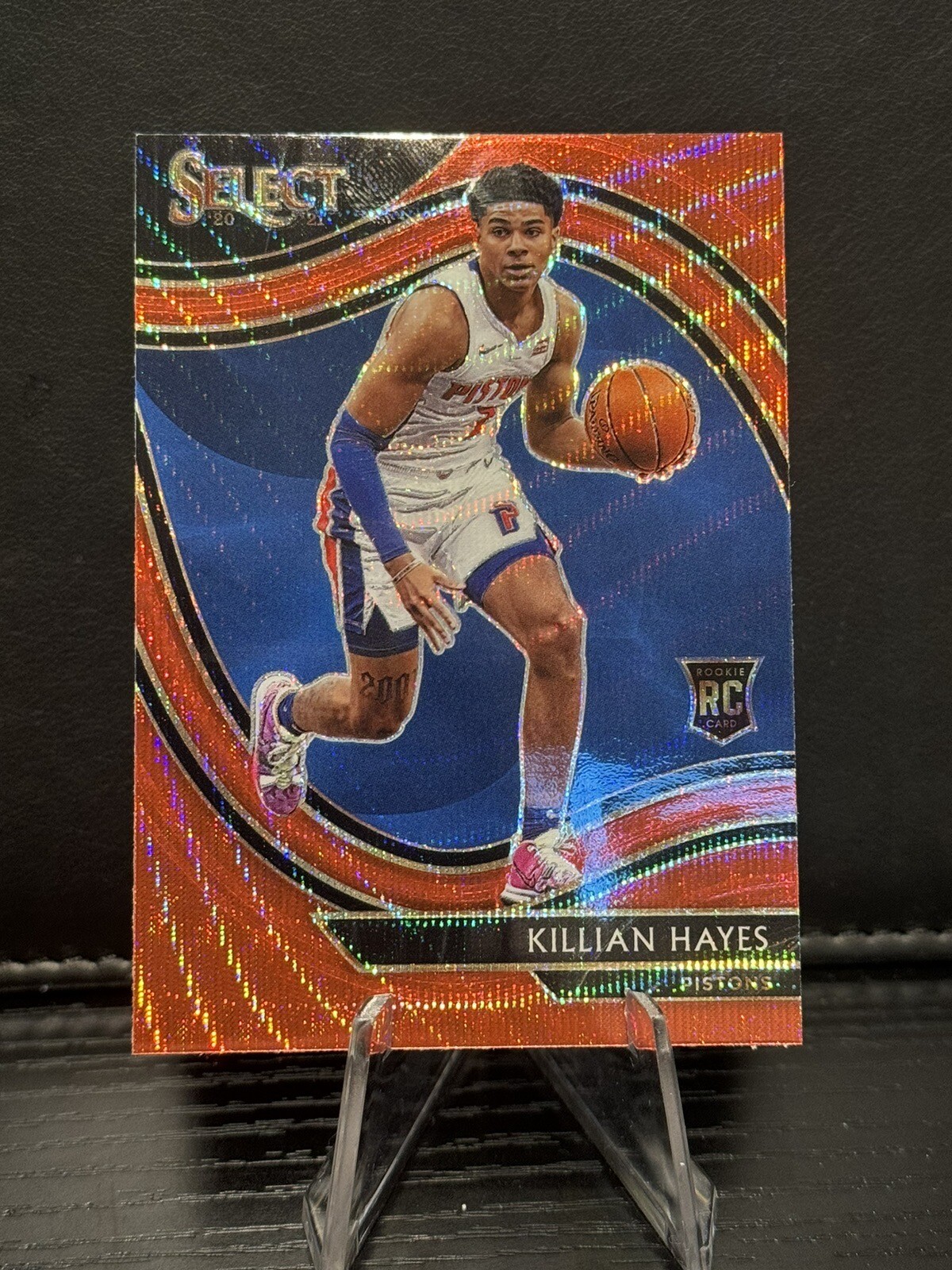2020-21 Panini Select - Courtside Red Wave Prizm #294 Killian Hayes (RC)