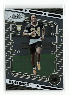 KOOL-AID MCKINSTRY #141 RC 2024 PANINI ABSOLUTE SAINTS BLACK FOIL