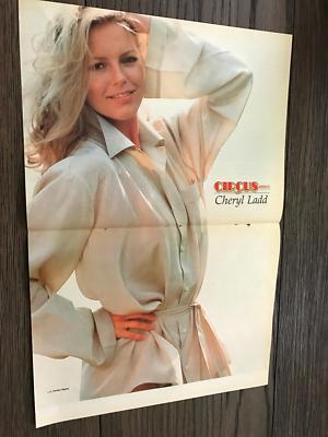 1979 VINTAGE MAGAZINE CENTERFOLD COLOR POSTER SEXY ACTRESS CHERYL LADD