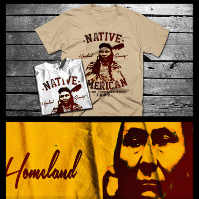 Native American T-shirt Indian Warrior Spirit Headdress Indigenous Tribal Tee